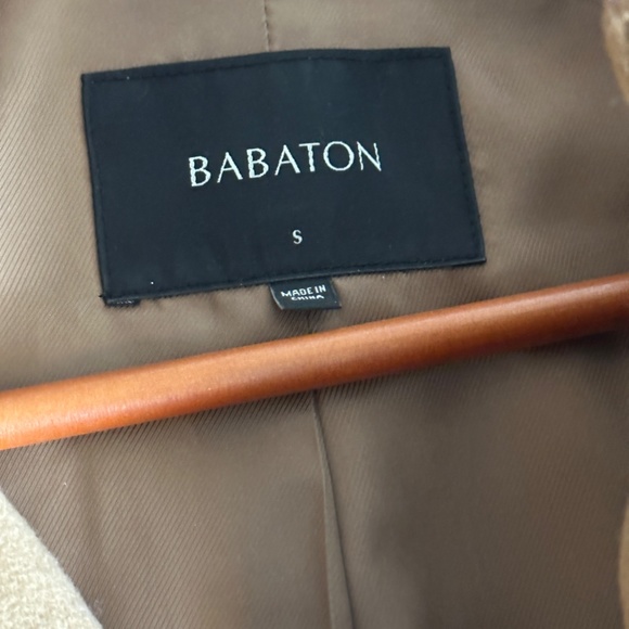 Aritzia Babaton Women's Wool & Cashmere Tan Coat (Size Small) - Picture 4 of 5